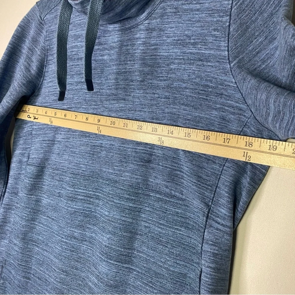 L.L Bean Women heather‎ light blue cowl neck pullover size small petite